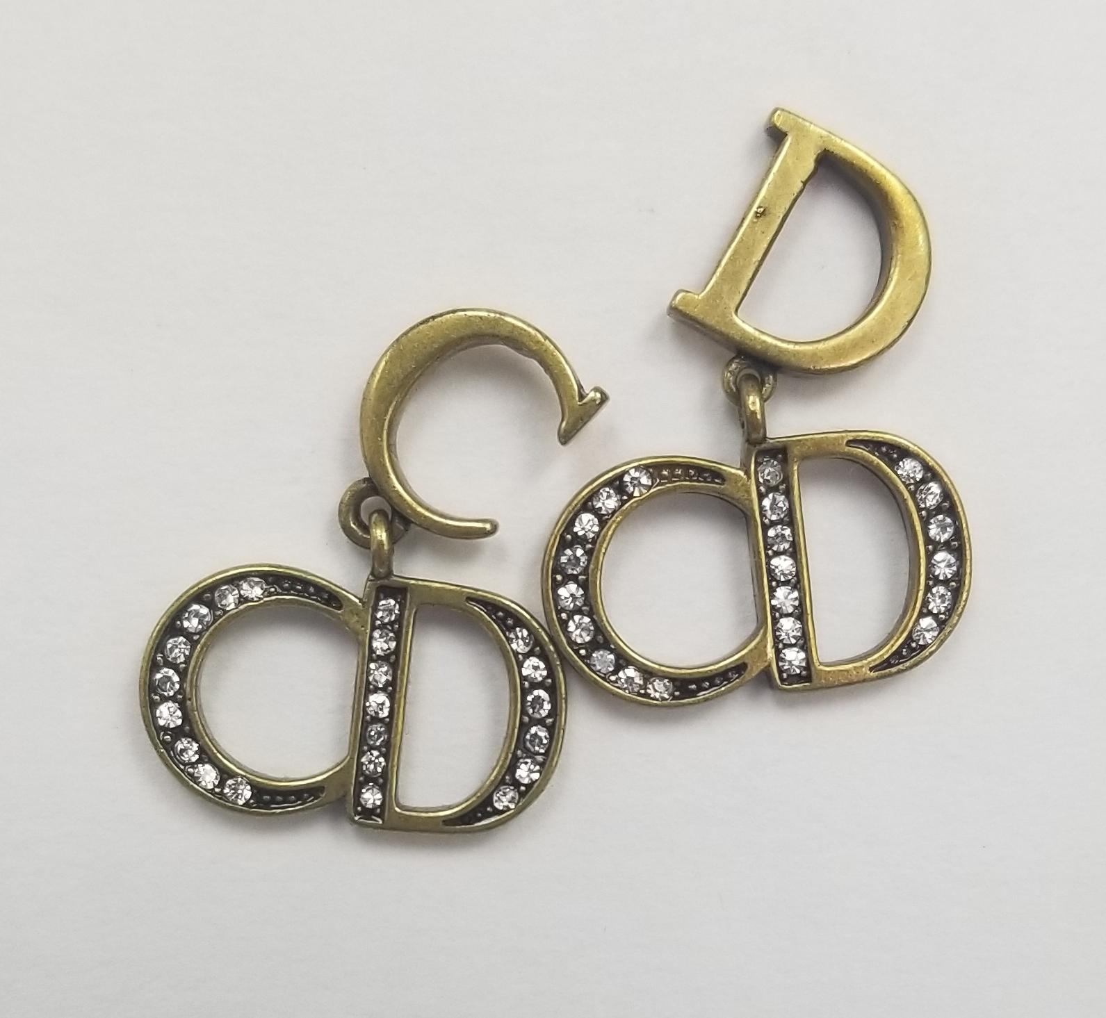 dior cd earrings