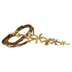 Vintage Runway CHRISTIAN LACROIX Opulent Tiered Flower Bib Necklace