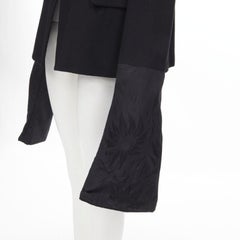 vintage Runway COMME DES GARCONS '92 black wool long wide sleeve blazer jacket M