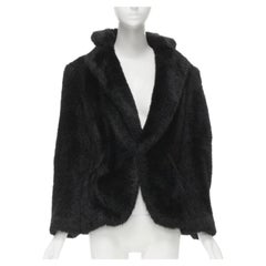 vintage Runway JUNYA WATANABE 2001 faux fur clear PVC insert blazer coat M
