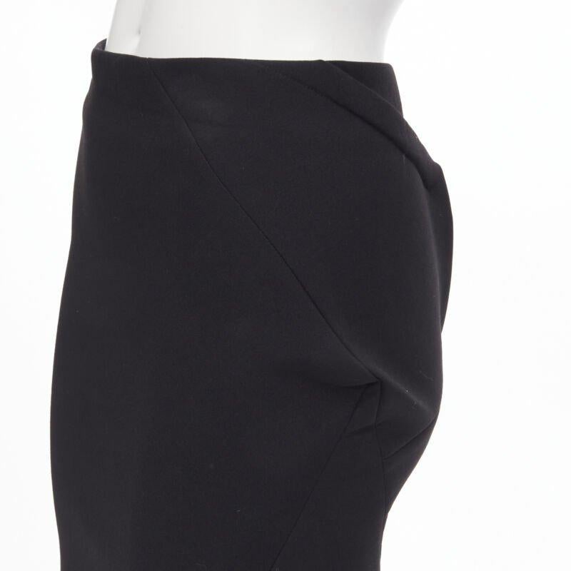 vintage Runway JUNYA WATANABE '99 falda de sirena negra de escafandra origami de cuello cuadrado S en venta 5