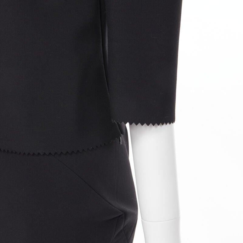 vintage Runway JUNYA WATANABE '99 falda de sirena negra de escafandra origami de cuello cuadrado S en venta 3