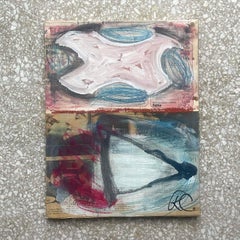 Vintage Russell Christoffersen Abstract On Canvas- Signed