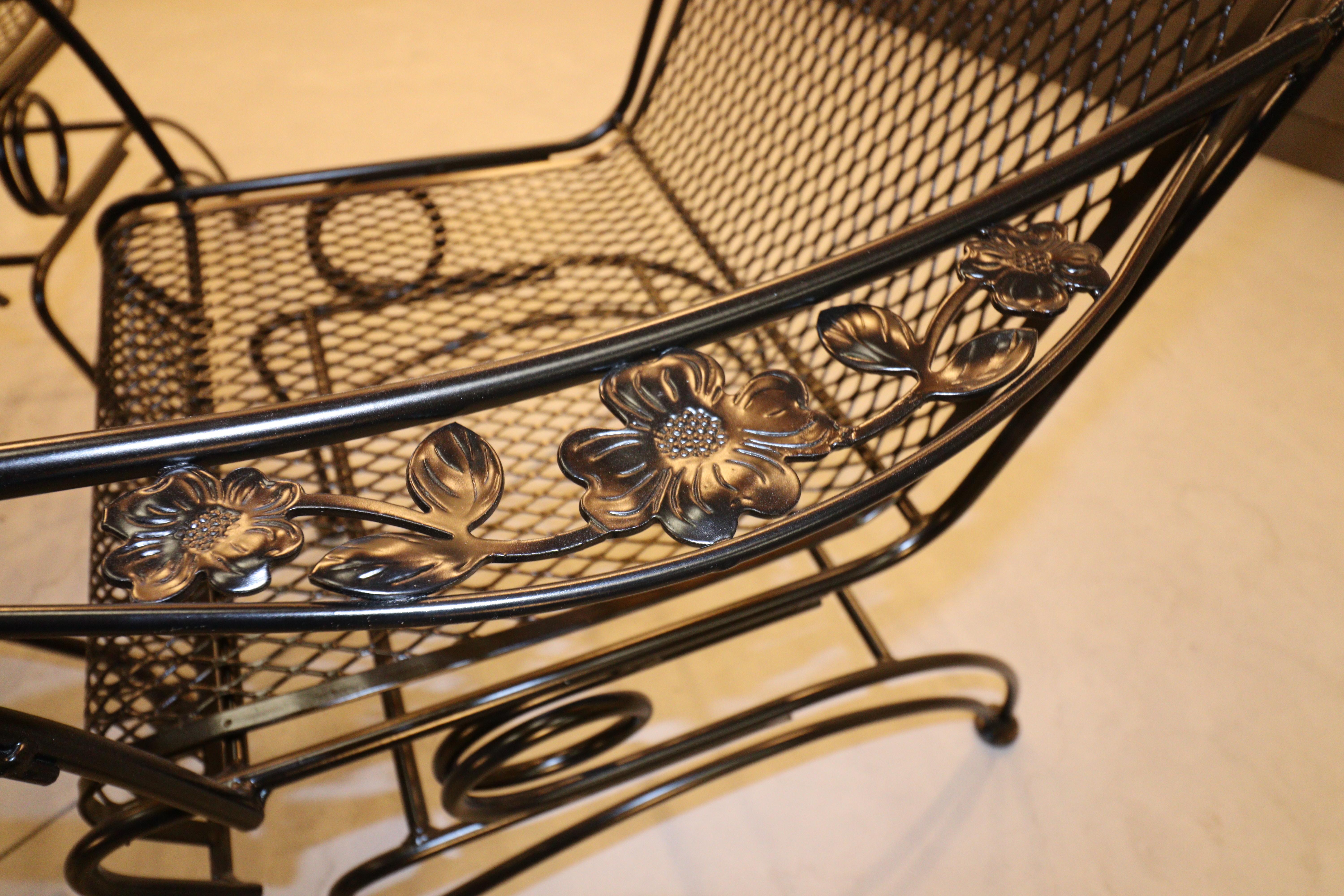 Vintage Russel Woodard Primrose Wrought Iron Family patio in vendita 2
