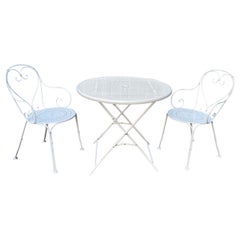 Vintage Russel Woodard Wrought Iron French Cafe Bistro Set