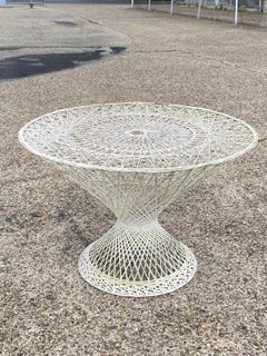 Vintage Russell Woodard Mid Century Modern Spun Fiberglass Patio Dining Set 5 Pc