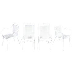 Vintage 1950s Wrought Iron Patio Chairs by Russell Woodard