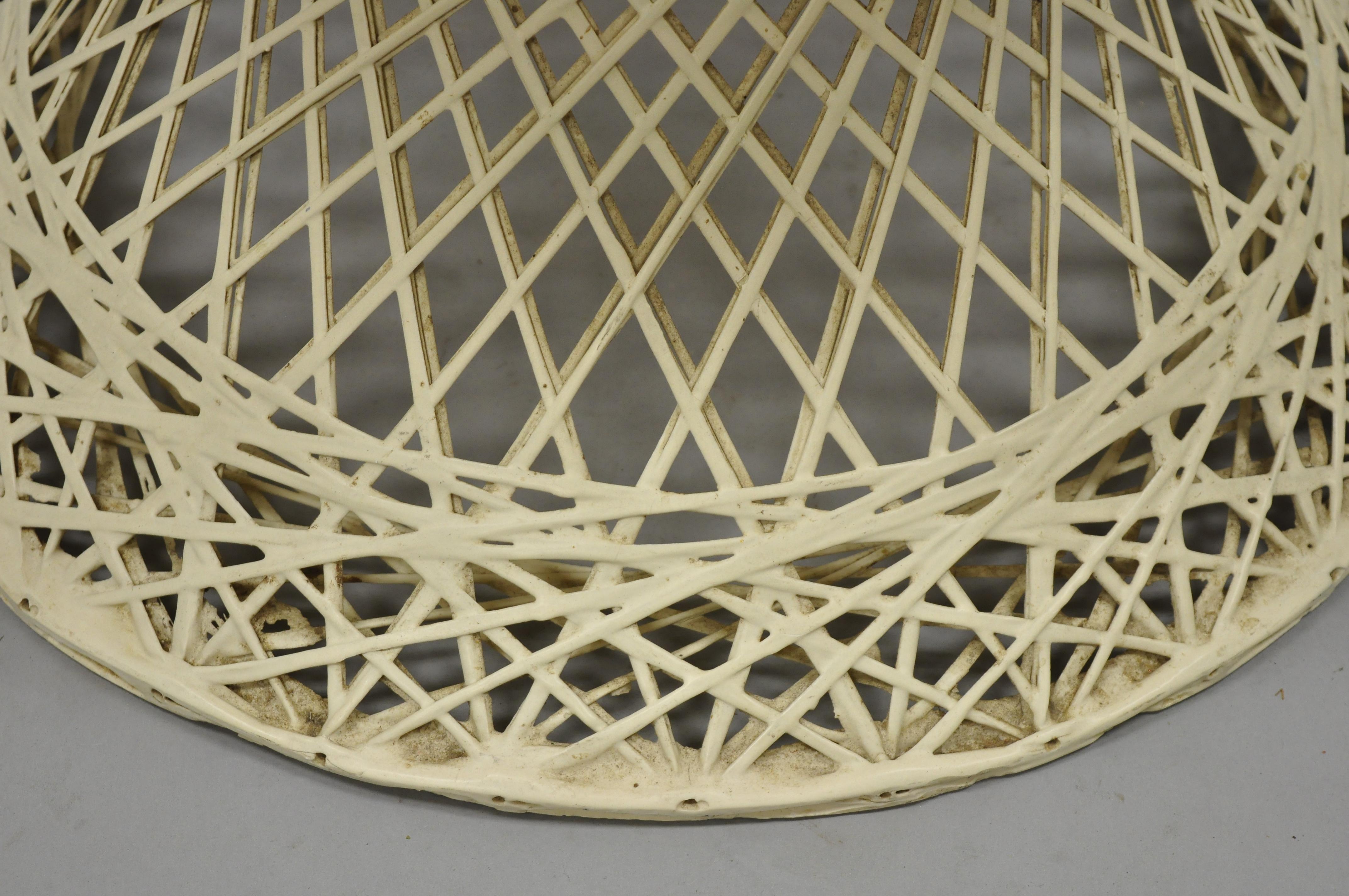 20th Century Vintage Russell Woodard Woven Spun Fiberglass Mid Century Dining Side Chair