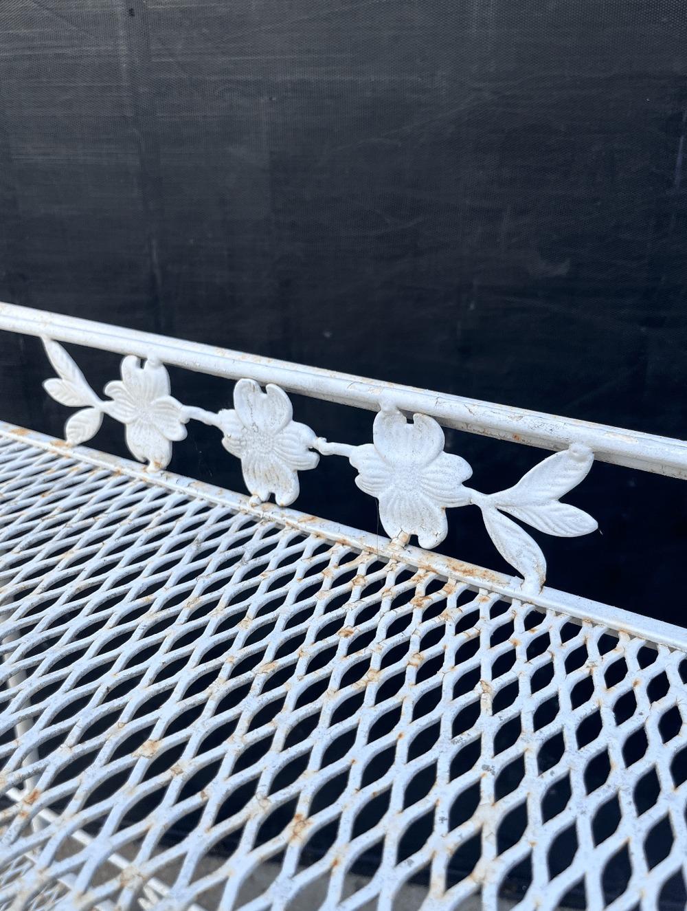 Vintage Russell Woodard Wrought Iron Bar Cart In Good Condition For Sale In West Hollywood, CA