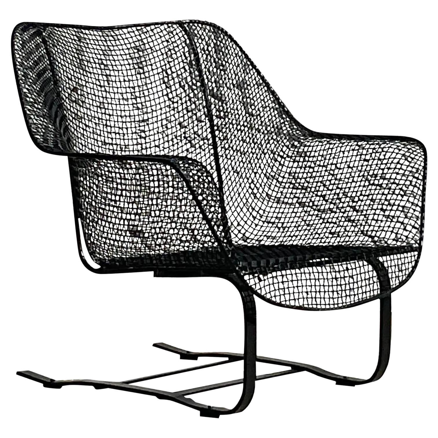 Vintage Russell Woodard Wrought Iron “Sculptura” Springer Chair