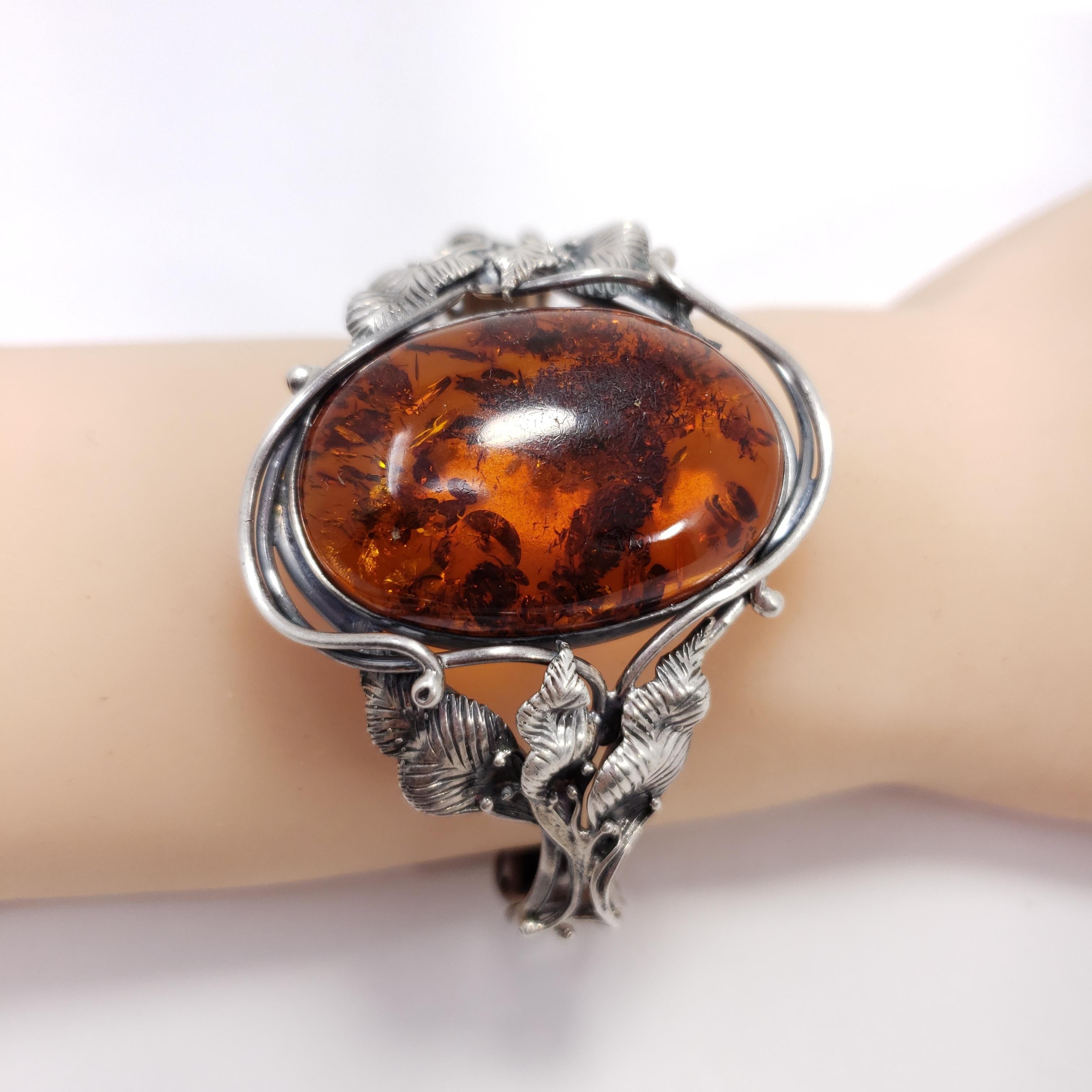 amber sterling silver bracelet