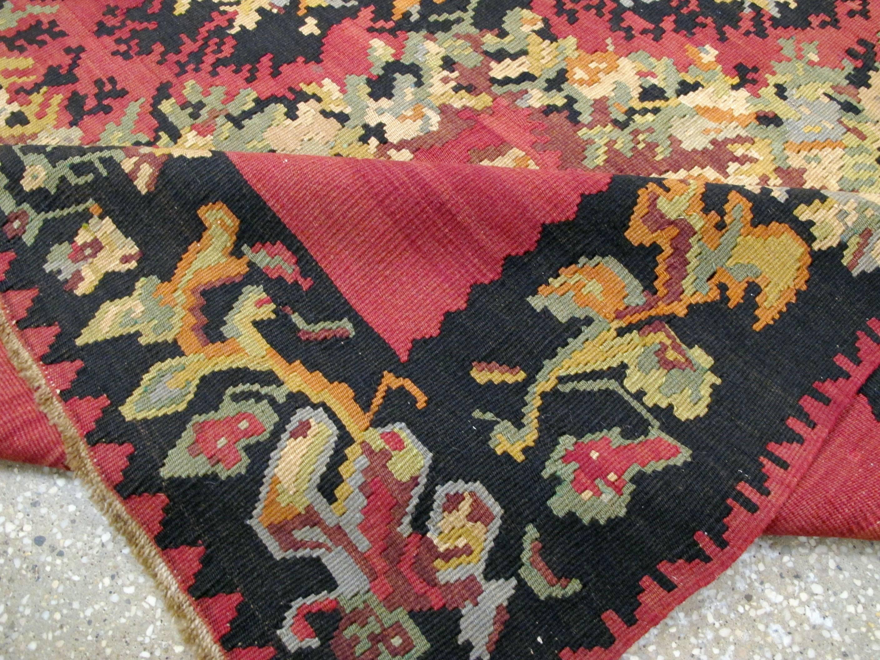 Vintage Russian Bessarabian Flat-Weave For Sale 1