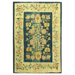 Russischer, bessarabischer, botanischer, handgefertigter Vintage-Teppich