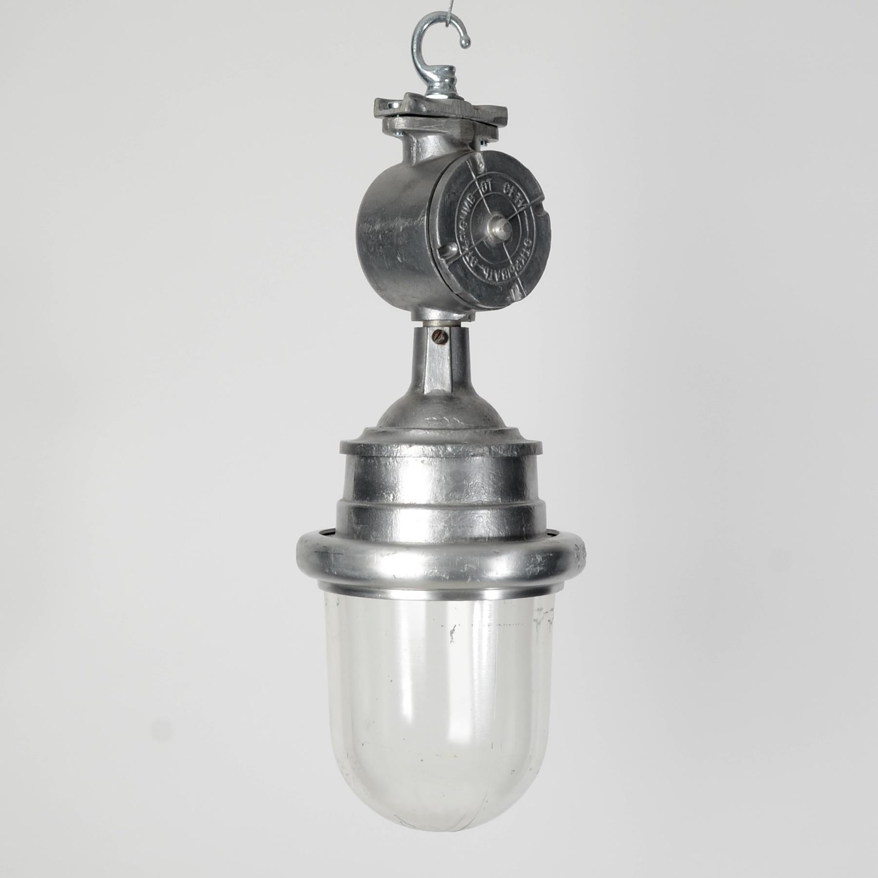 Vintage pendant lights from Mother Russia, reclaimed from a communist era factory. Original rough-cast aluminium gives these lights real industrial character.

Generally the lighting used throughout Russia in the communist period was of a very
