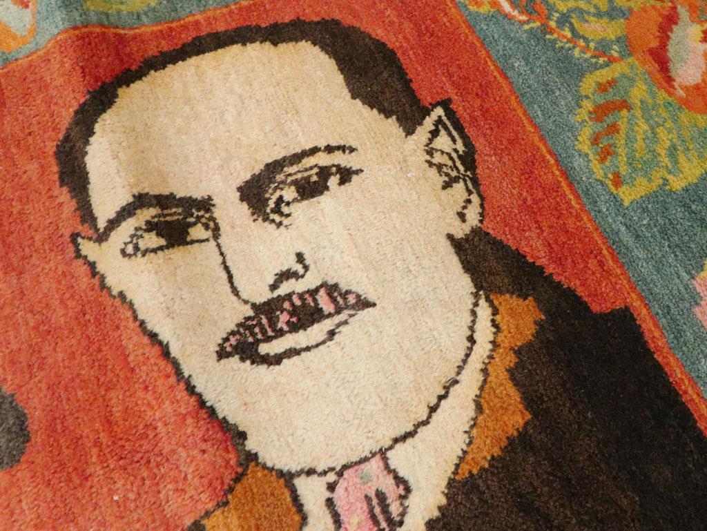 Vintage Russian Karabagh Vladimir Lenin Rug at 1stDibs | lenin carpet