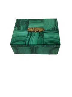Vintage Russian Malachite Box