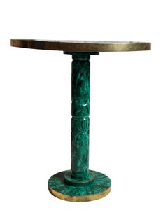 Vintage Russian Malachite Side or Occasional Table