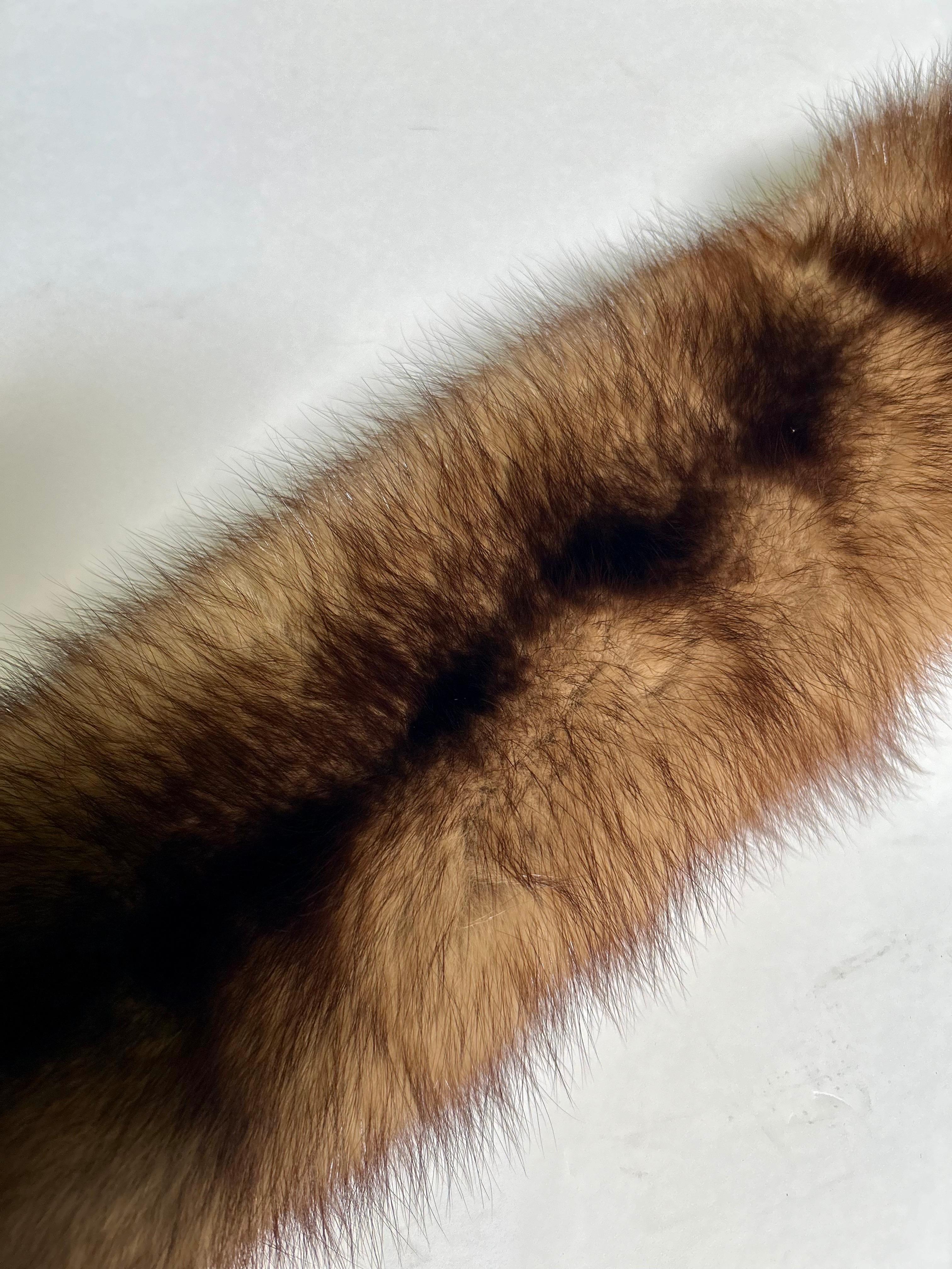 Women's Vintage Russian Sable Fur Stole, Fling, Scarf, Collar or Wrap