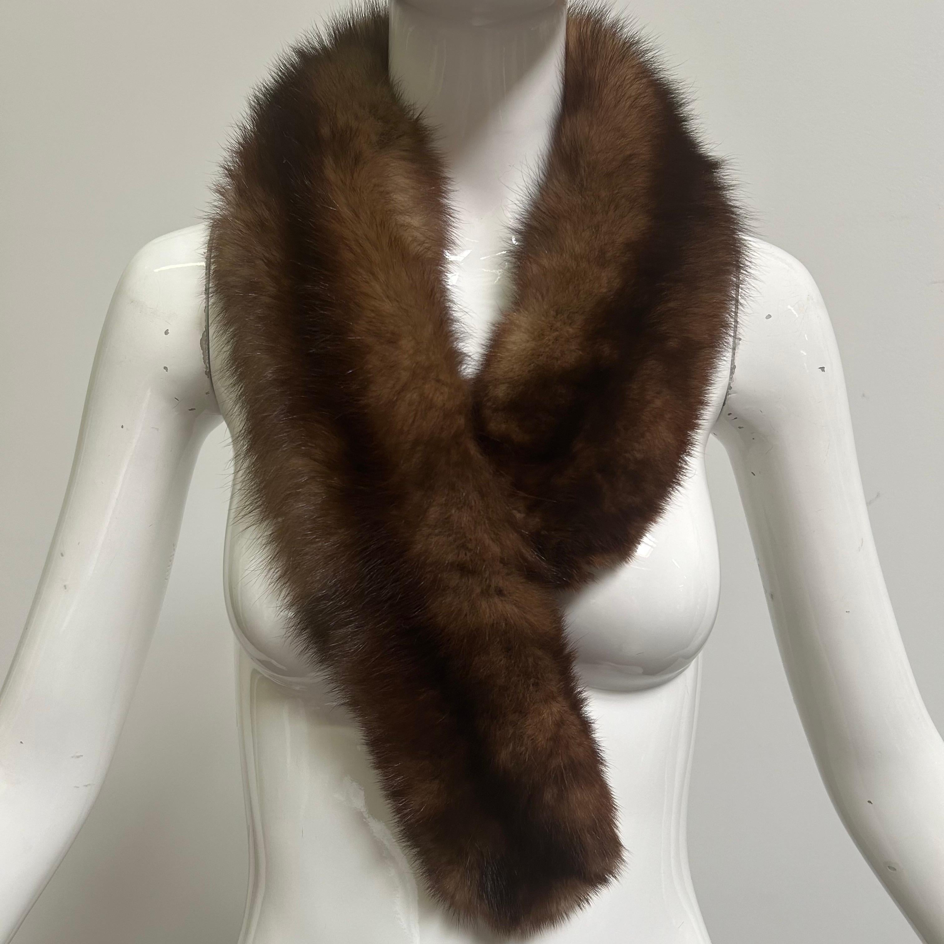 Vintage Russian Sable Fur Stole, Fling, Scarf, Collar or Wrap 3