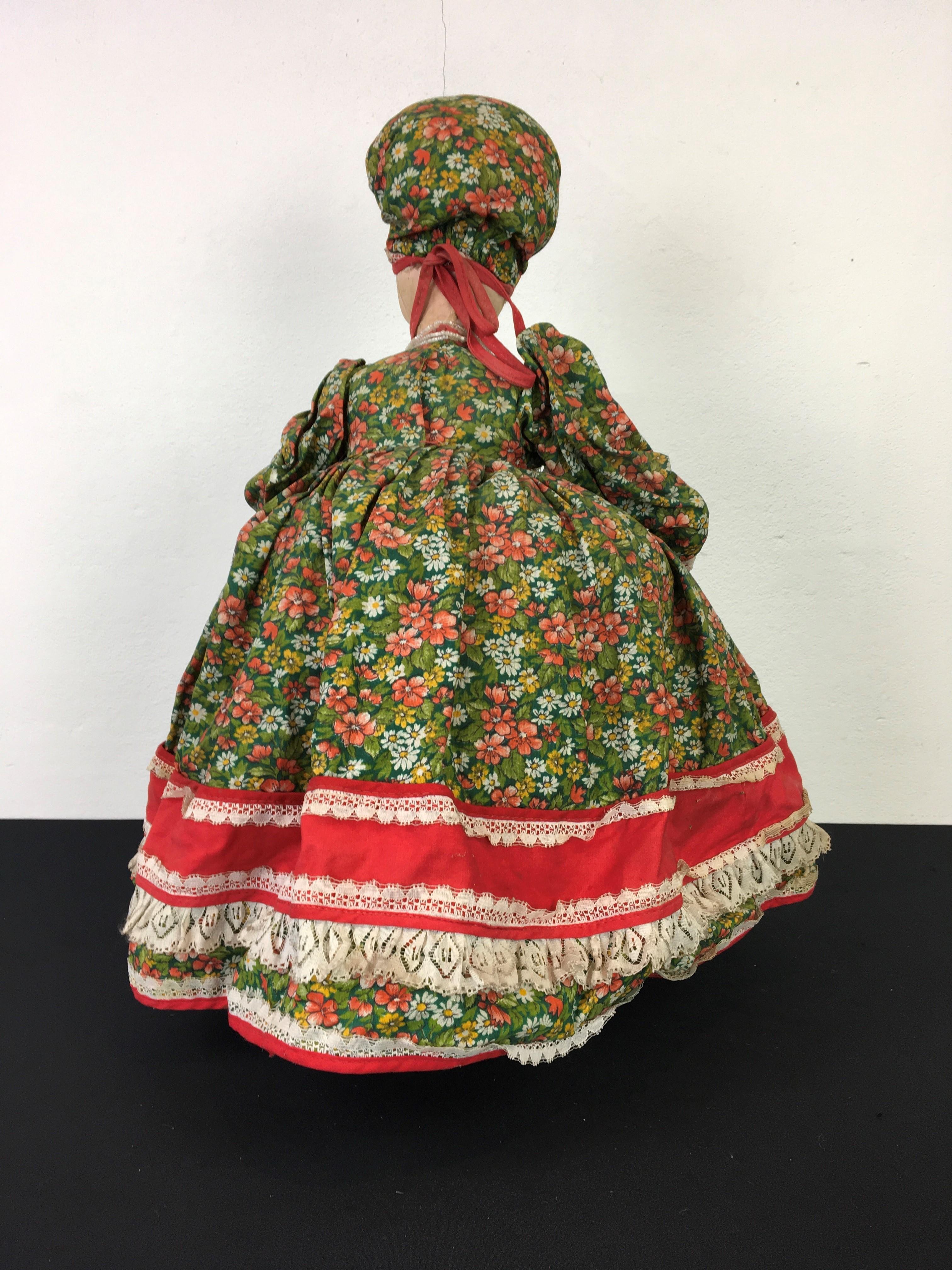 Vintage Russian Samovar Doll Teapot Cosy, Teapot Cover For Sale 1