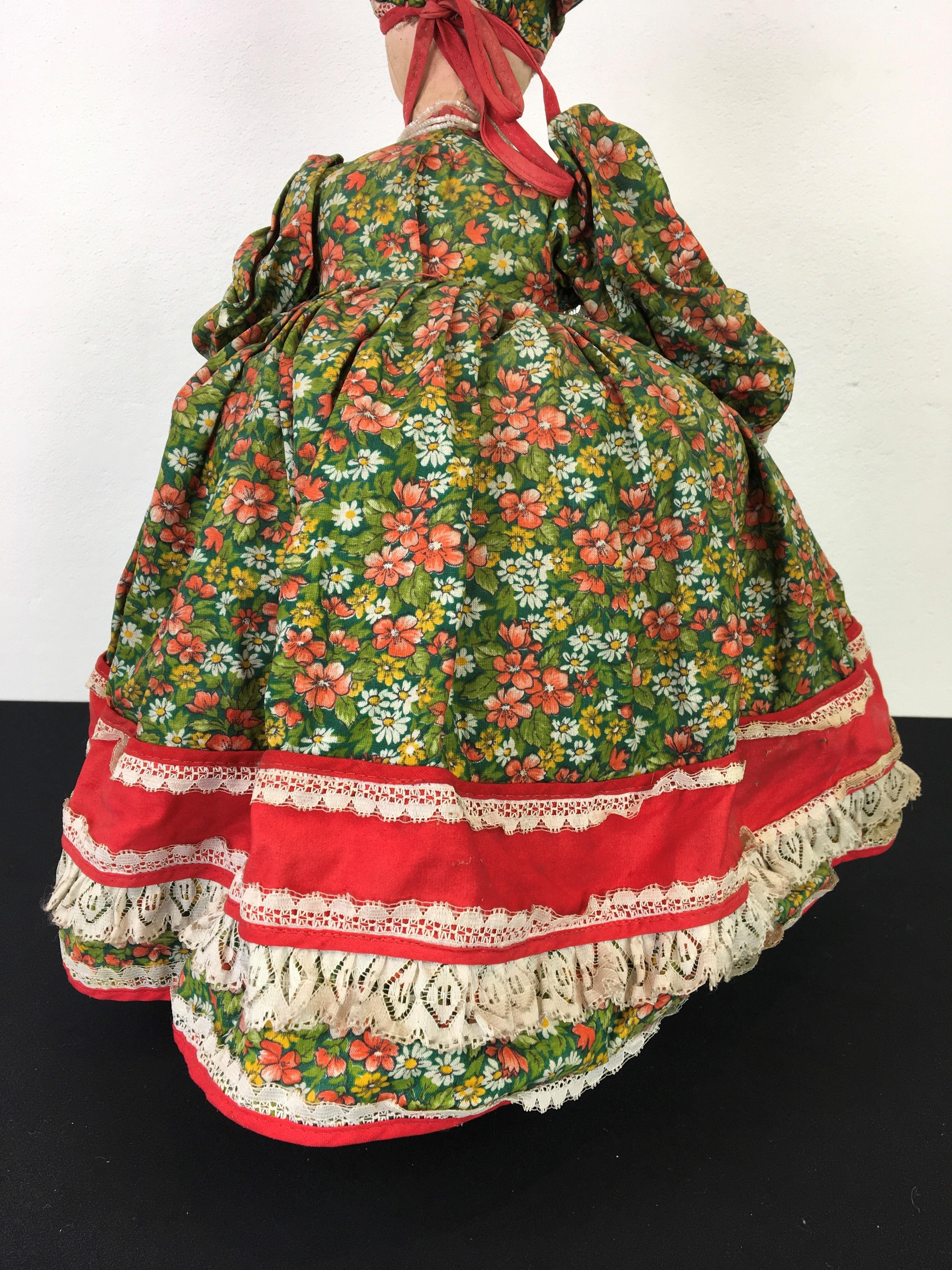 Vintage Russian Samovar Doll Teapot Cosy, Teapot Cover For Sale 3