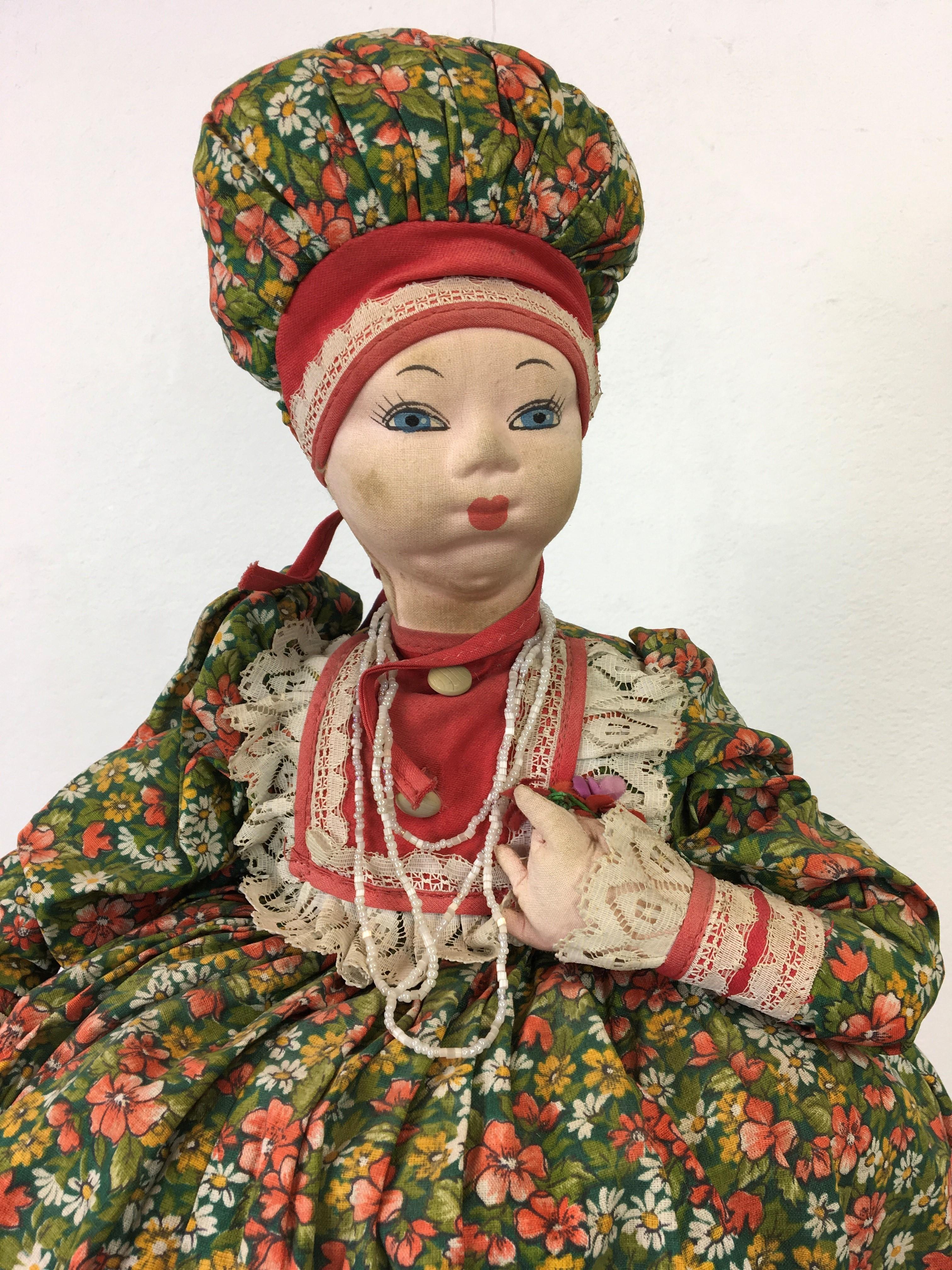 Russische Samovar-Doll-Teekanne, Puppendeckel, Teekanne, Deckel (Volkskunst) im Angebot