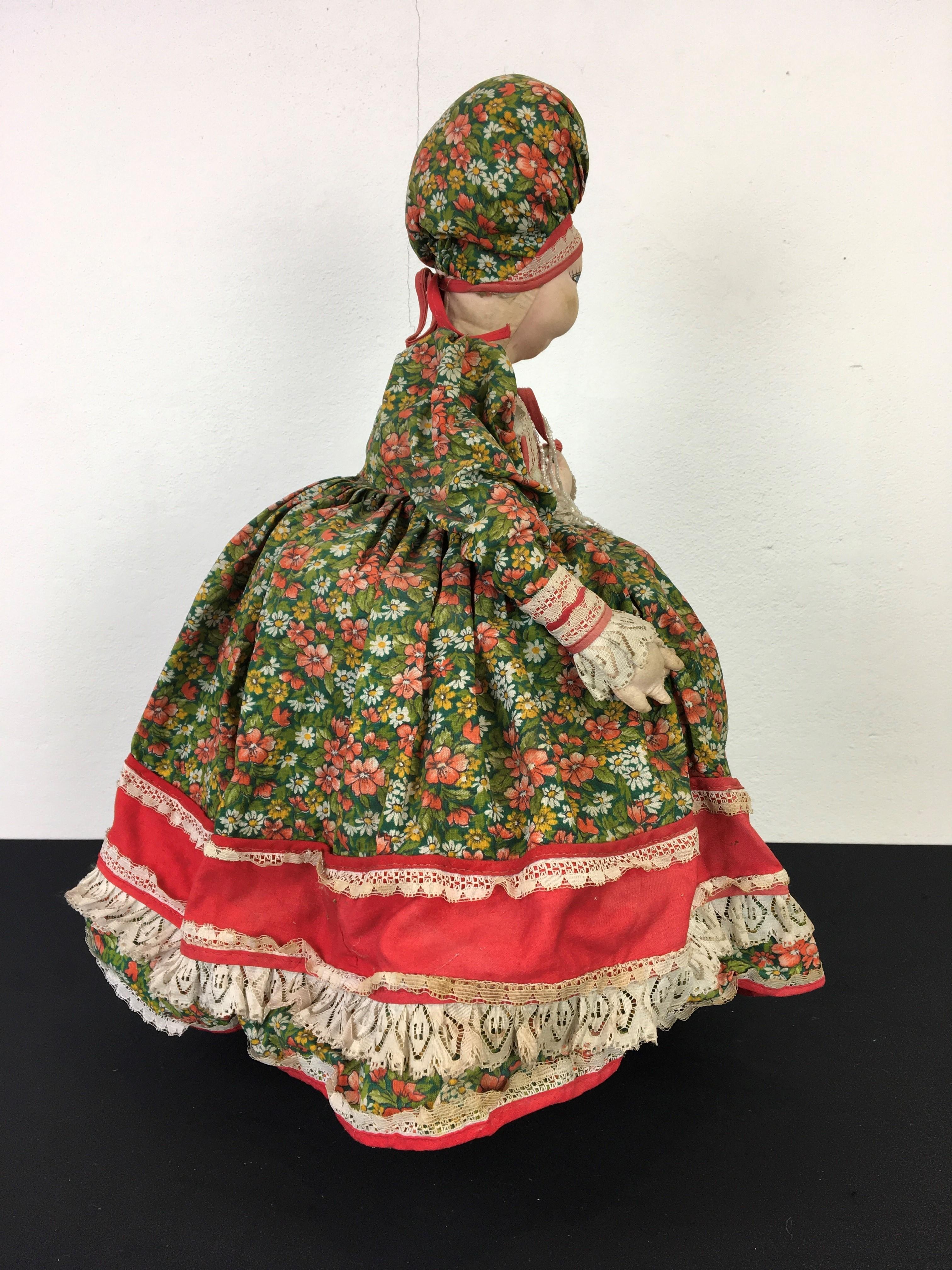 Unknown Vintage Russian Samovar Doll Teapot Cosy, Teapot Cover For Sale