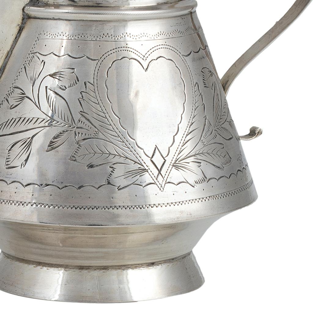 Vintage Russian Silver Milk Jug by I.L. Prokofiev, Russia, Early 20th Century In Good Condition In Roma, IT