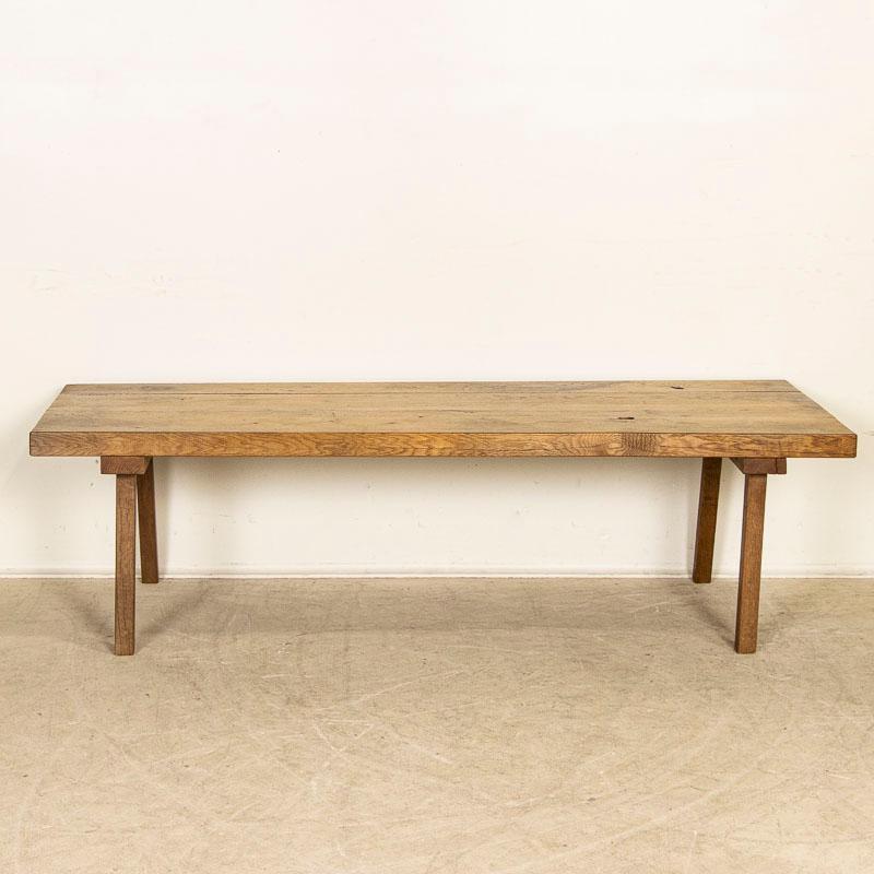 Hungarian Vintage Rustic 6' Long Coffee Table from Hungary