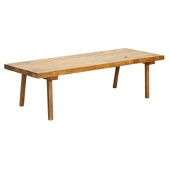 Vintage Rustic 6' Long Coffee Table from Hungary