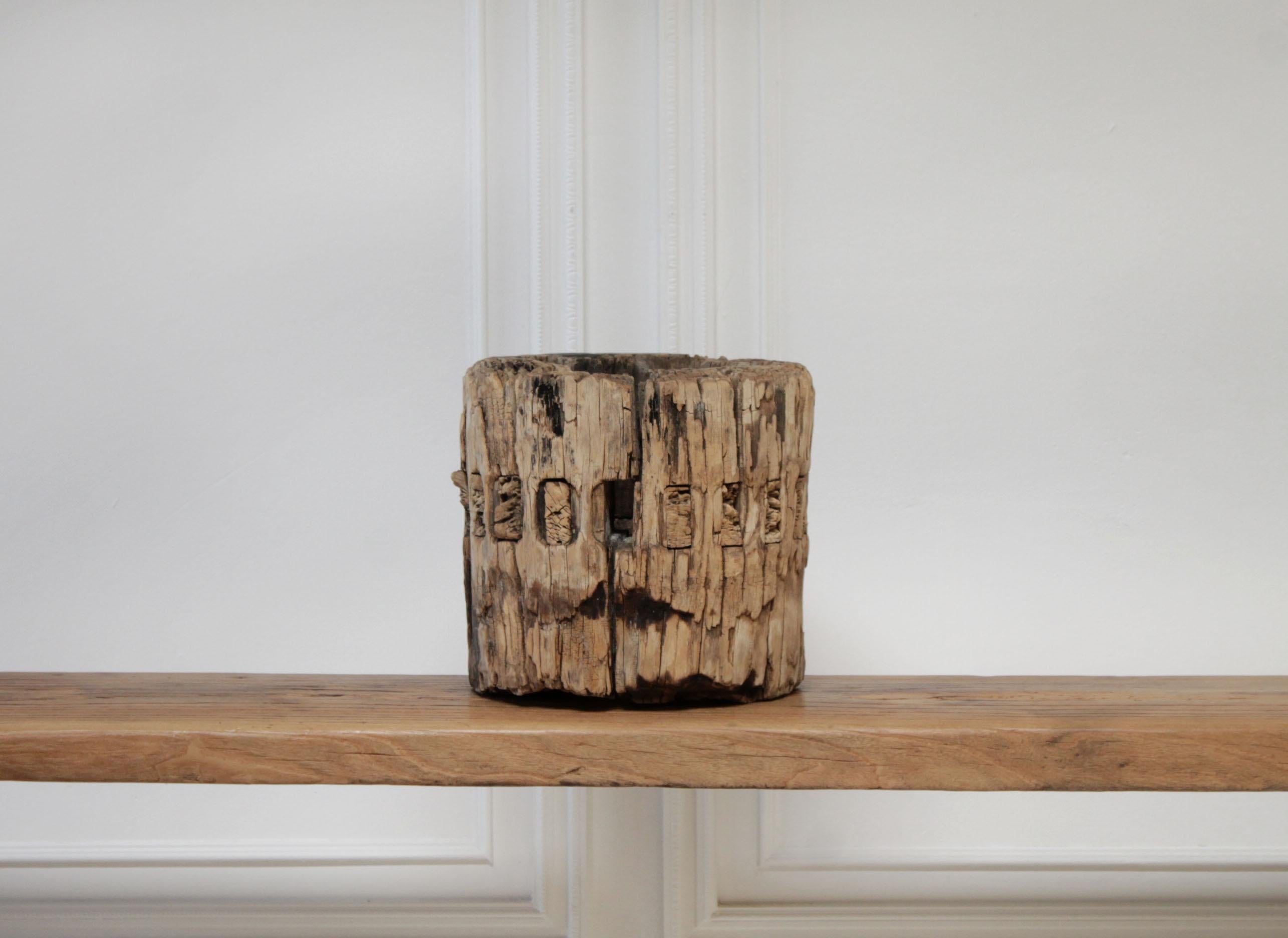 Cinese Ruota decorativa in legno d'olmo rustico d'epoca in vendita