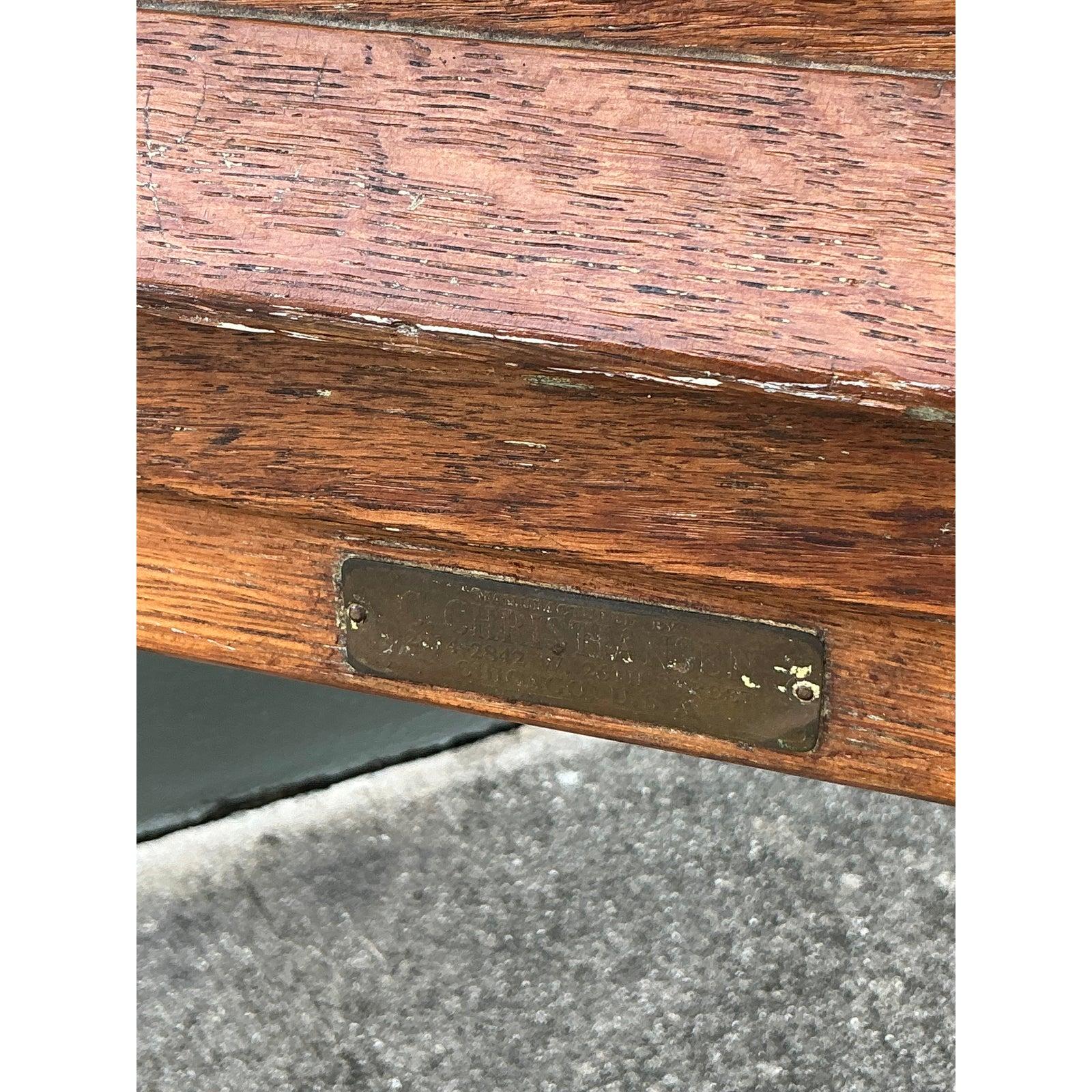 Vintage Rustikaler I. Christiansen Werkbank-Schreibtisch im Angebot 3