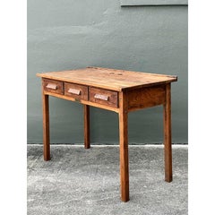 Vintage Rustic C. Christiansen Workbench Desk