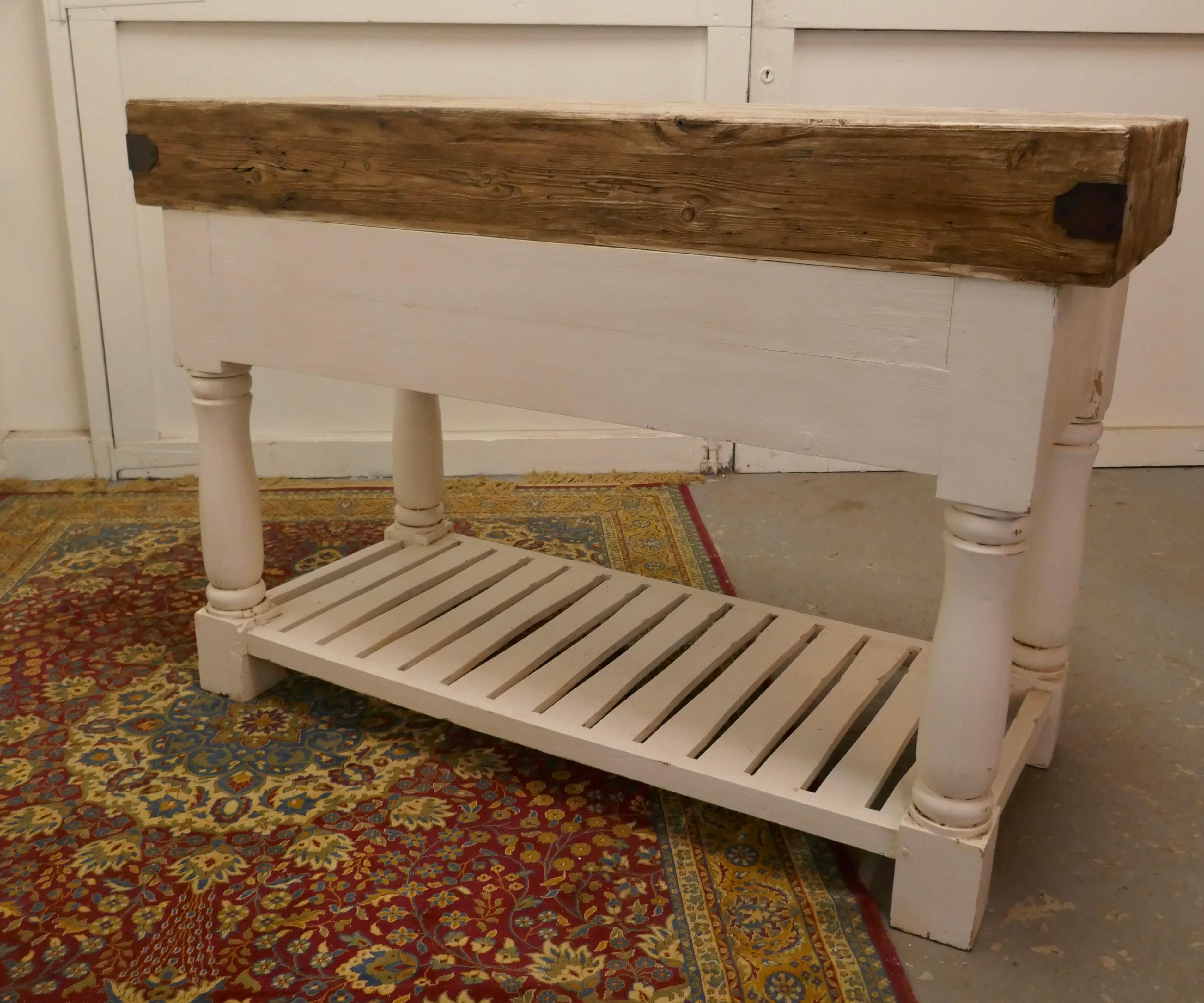 Country Vintage Rustic Chopping Block, Kitchen Island