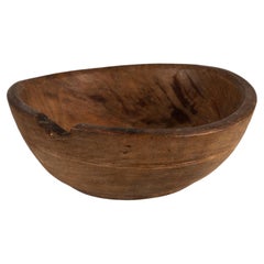 Vintage Rustic Dugout Wooden Bowl