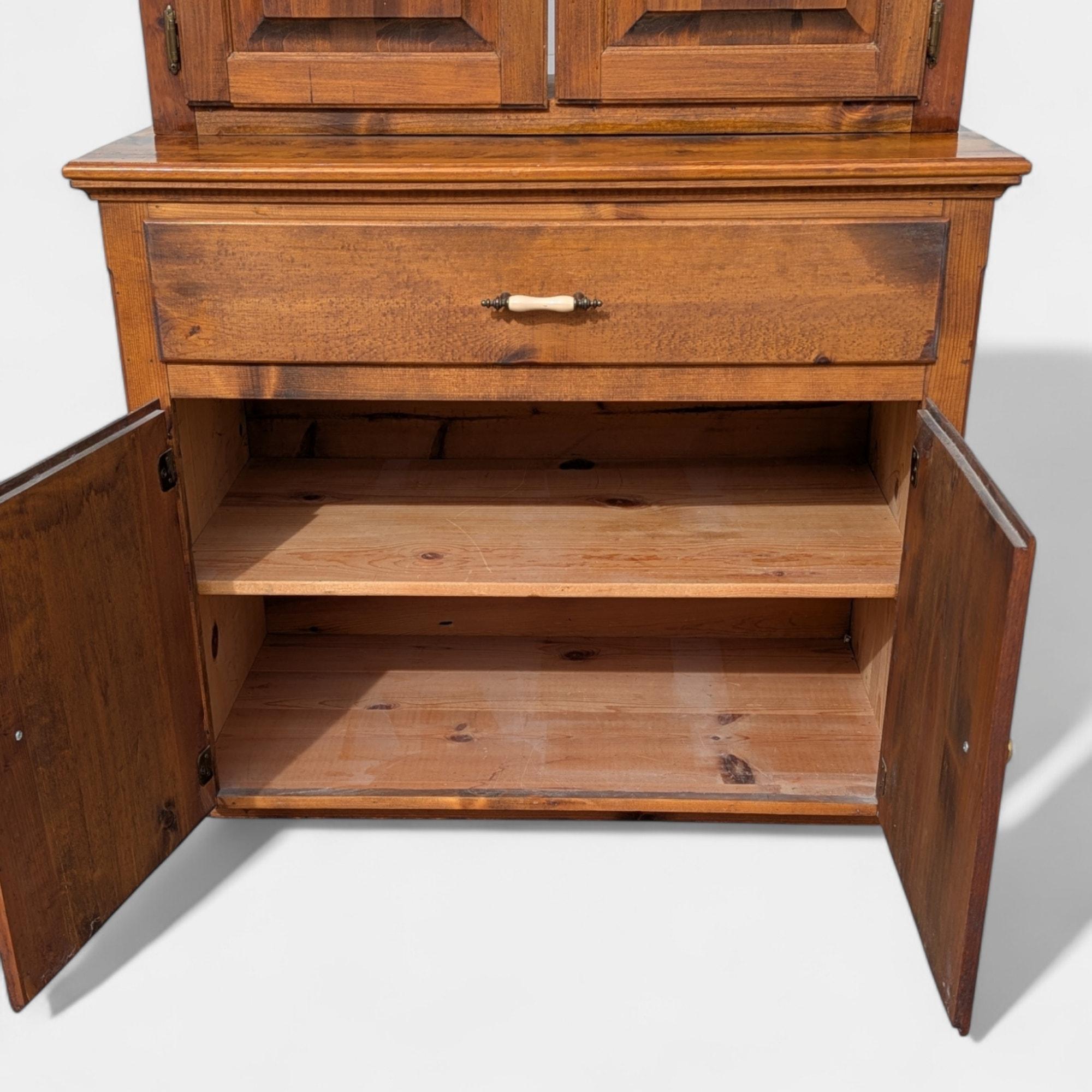 Vintage Rustic Farmhouse Cupboard in Solid Knotty Pine, circa 1950s For Sale 13