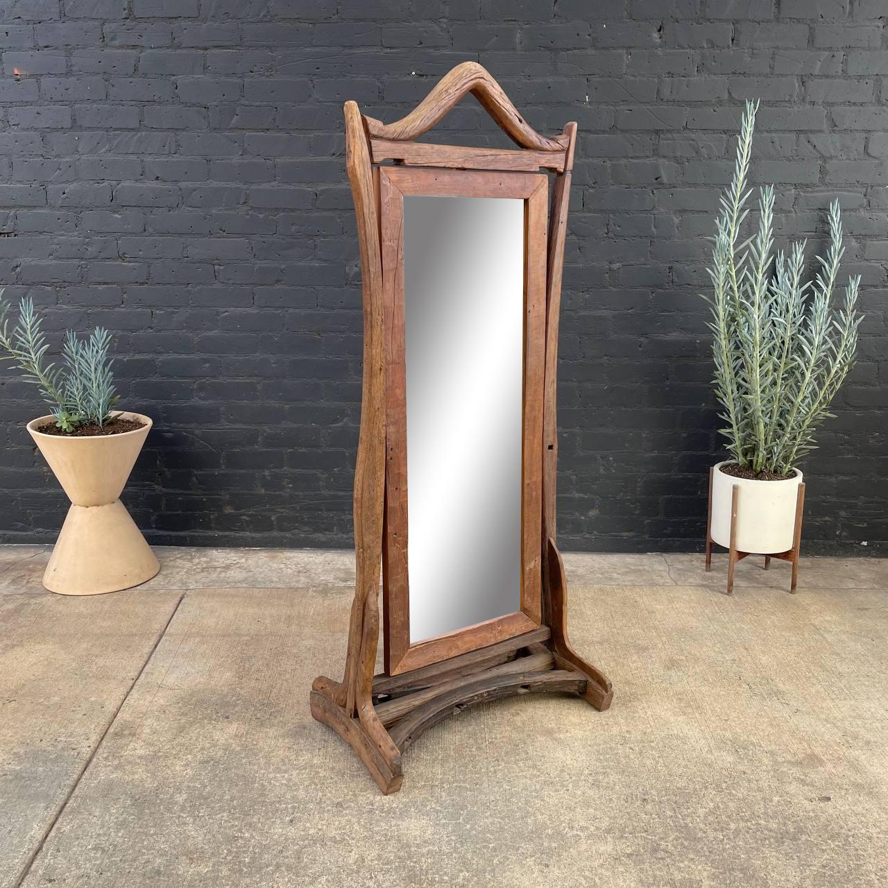 free standing vintage mirror