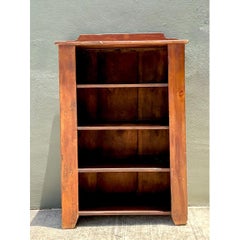 Vintage Rustic Handcrafted Wood Shelving Unit