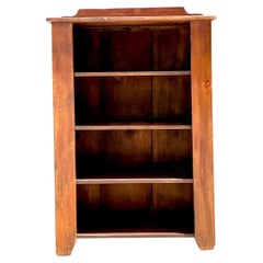 Vintage Rustic Handcrafted Wood Shelving Unit