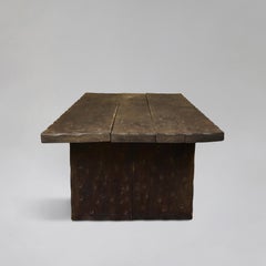 Vintage Rustic Handmade Weathered Pine Coffee Table