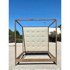 Vintage Rustic King Canopy Bed