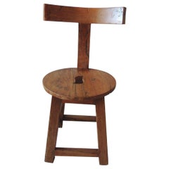 Vintage Rustic Klismos Style Back Side Chair