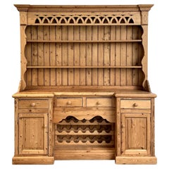 Vintage Rustic Knotty Pine Hutch