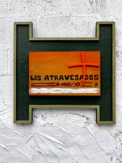Rustic Wall Art "Los Atravesados" by Mexican American Artist Roger Palacios.
