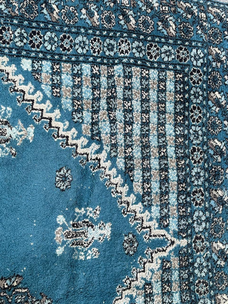 XX secolo Tappeto Rabat rustico marocchino vintage in vendita