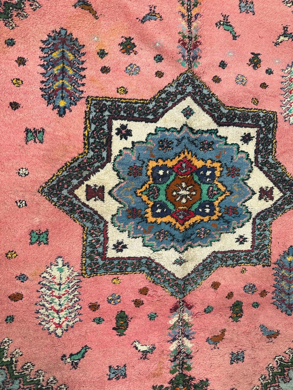 Tappeto Rabat rustico marocchino vintage in vendita 1