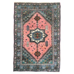 Vintage Rustic Moroccan Rabat Rug