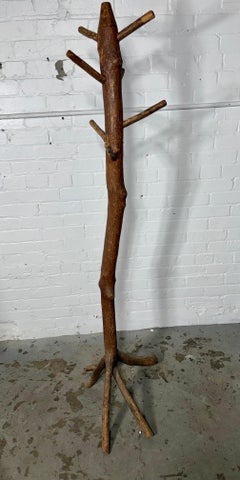 Appendiabiti vintage in stile rustico "Old Hickory" per cappelli e cappotti
