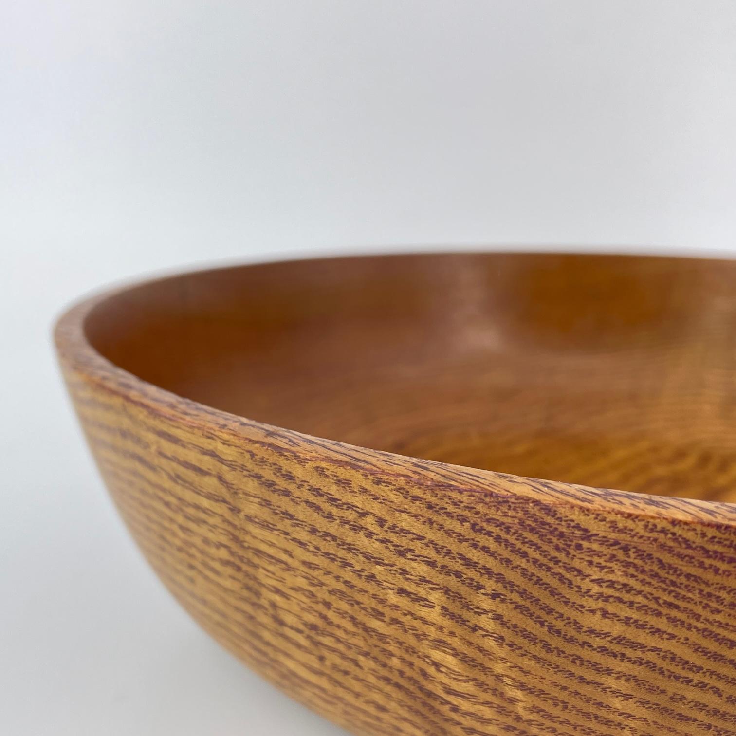 Vintage Rustic Organic Turned Wooden Farmhouse Artisan Fruit Bowl For Sale 1