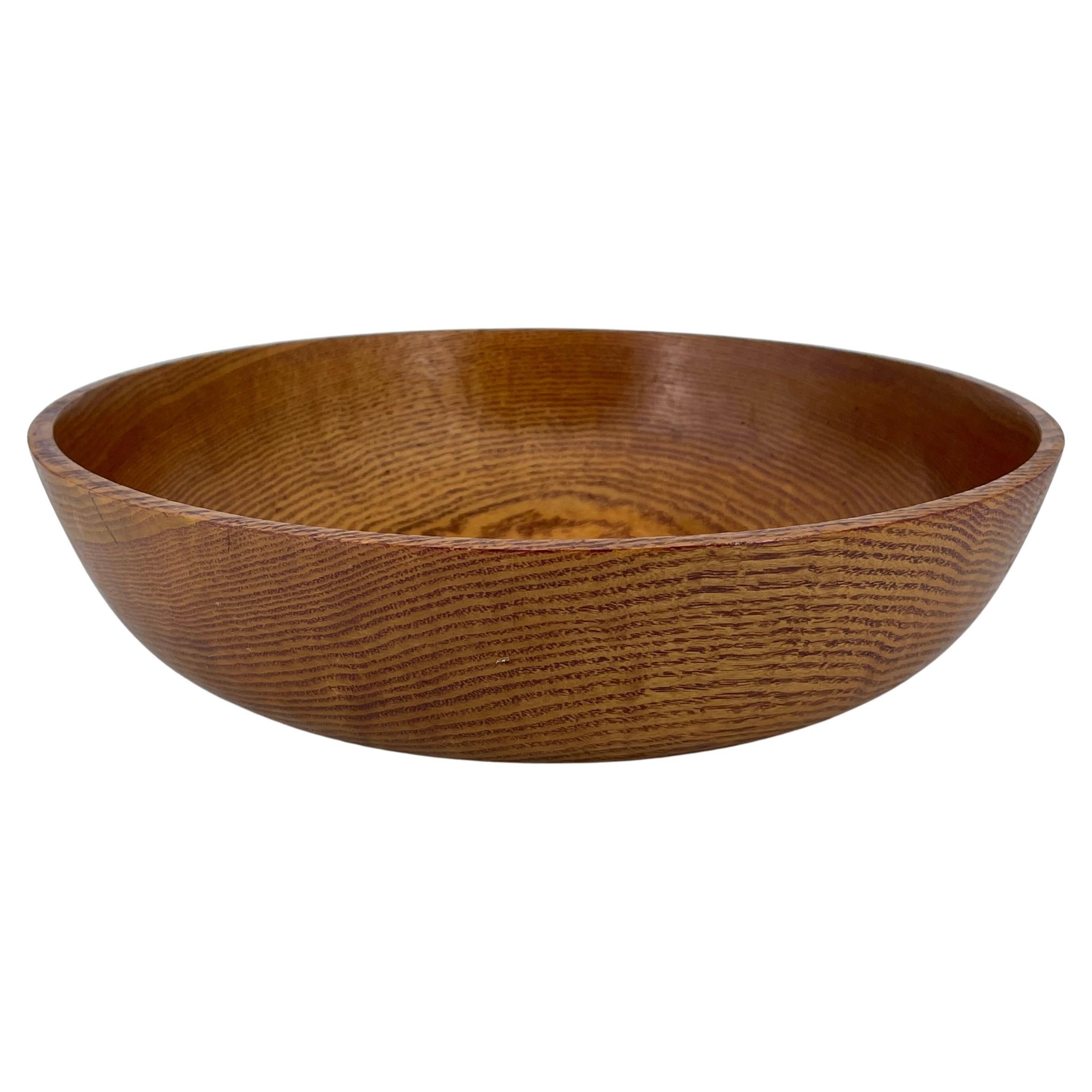 Vintage Rustic Organic Turned Wooden Farmhouse Artisan Fruit Bowl